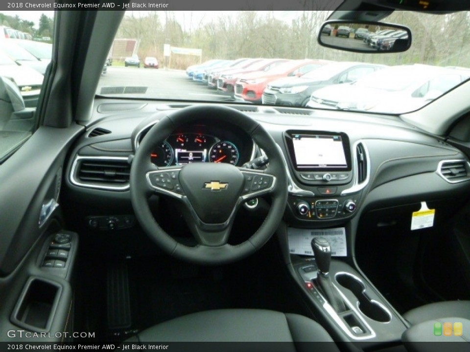 Jet Black Interior Dashboard for the 2018 Chevrolet Equinox Premier AWD #119745001