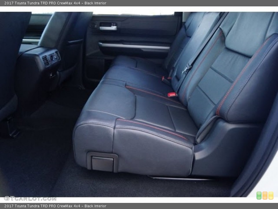 Black Interior Rear Seat for the 2017 Toyota Tundra TRD PRO CrewMax 4x4 #119749716