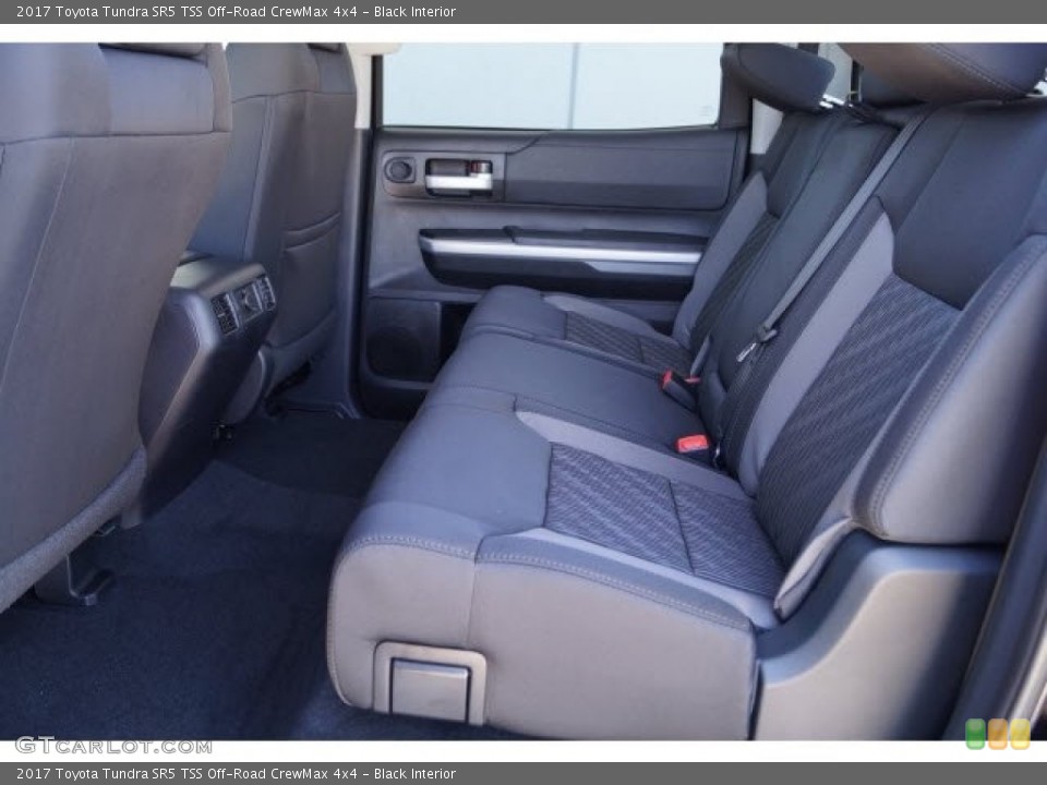Black Interior Rear Seat for the 2017 Toyota Tundra SR5 TSS Off-Road CrewMax 4x4 #119750227