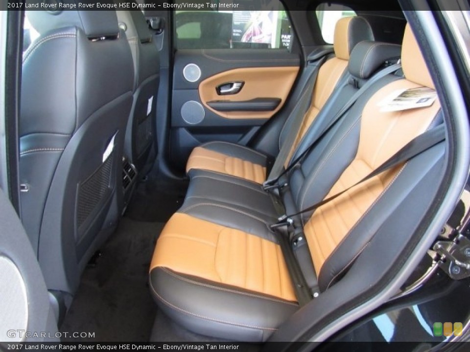 Ebony/Vintage Tan Interior Rear Seat for the 2017 Land Rover Range Rover Evoque HSE Dynamic #119766733