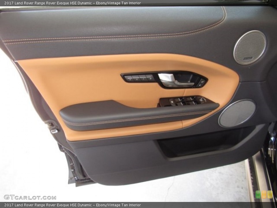 Ebony/Vintage Tan Interior Door Panel for the 2017 Land Rover Range Rover Evoque HSE Dynamic #119766772