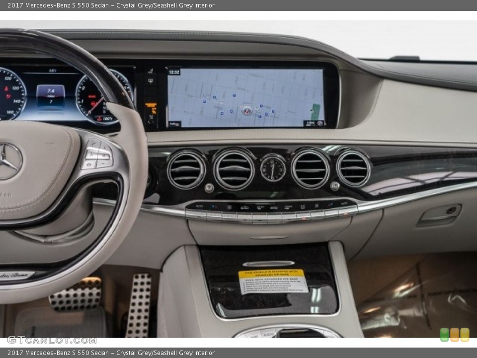 Crystal Grey/Seashell Grey Interior Controls for the 2017 Mercedes-Benz S 550 Sedan #119767397