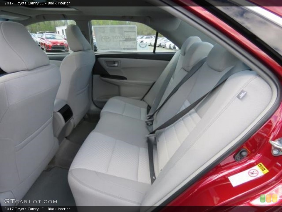 Black Interior Rear Seat for the 2017 Toyota Camry LE #119770124