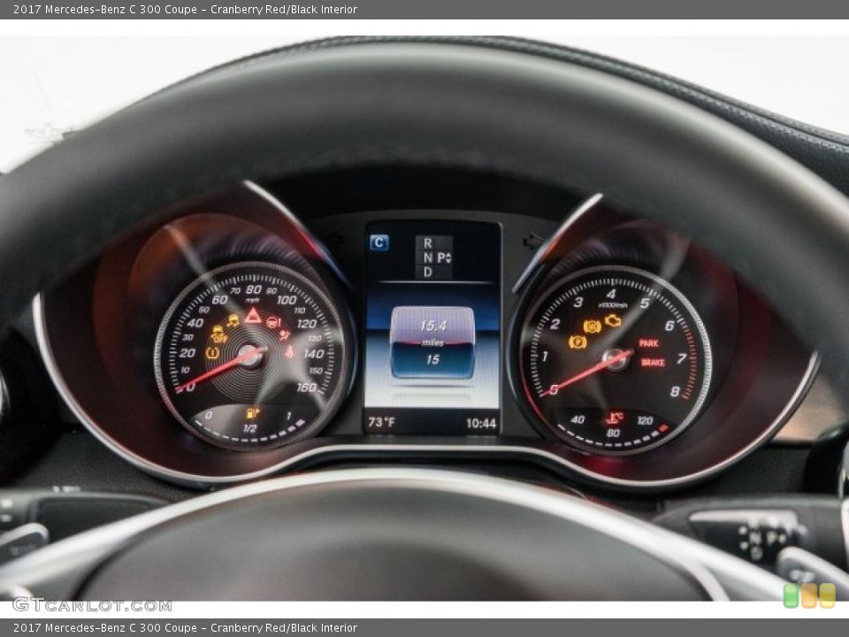 Cranberry Red/Black Interior Gauges for the 2017 Mercedes-Benz C 300 Coupe #119770910