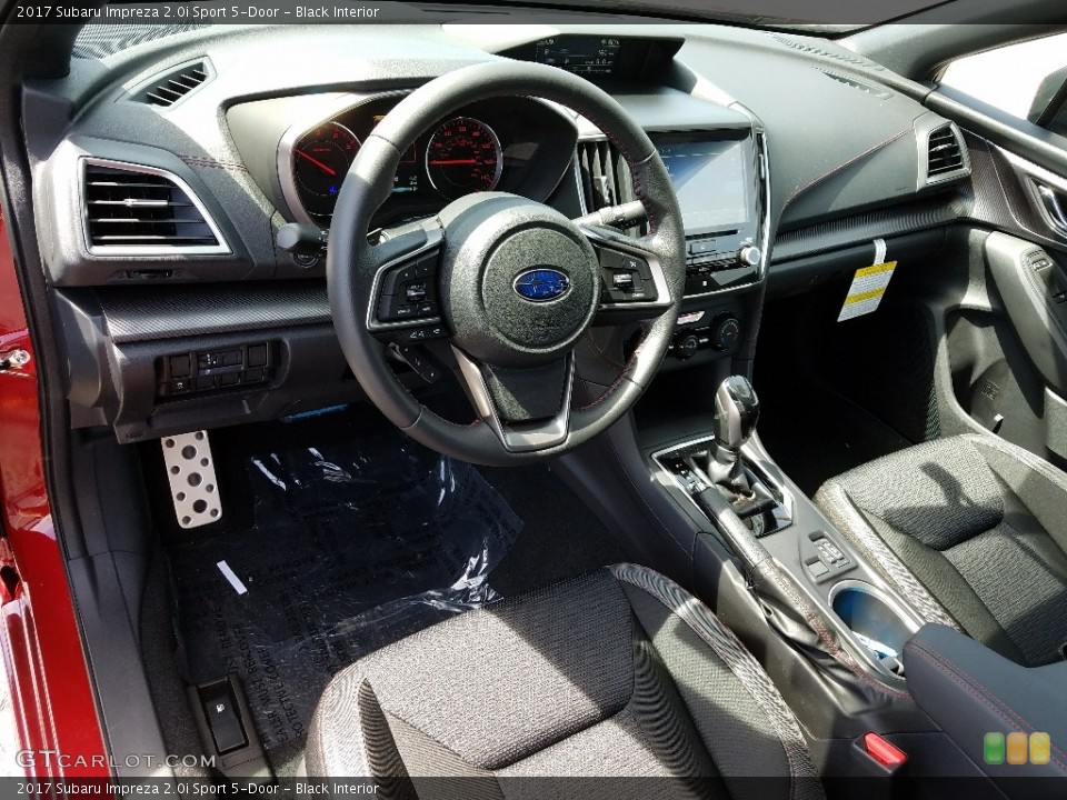 Black Interior Front Seat for the 2017 Subaru Impreza 2.0i Sport 5-Door #119773540
