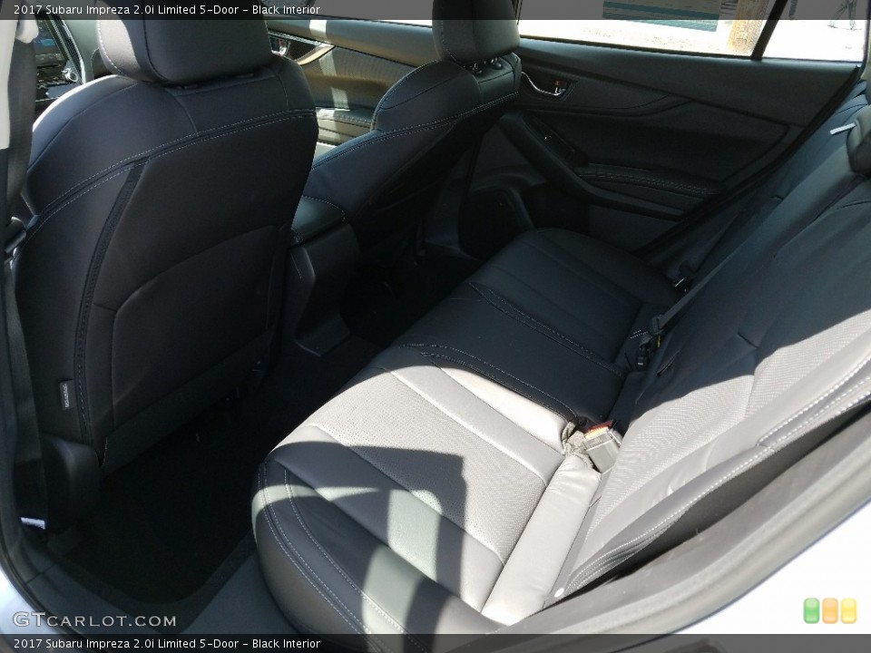Black Interior Rear Seat for the 2017 Subaru Impreza 2.0i Limited 5-Door #119775349