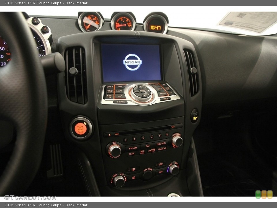 Black Interior Controls for the 2016 Nissan 370Z Touring Coupe #119779327