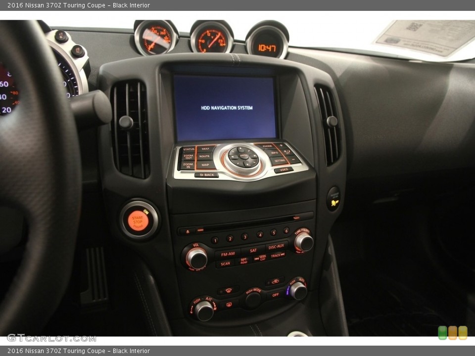 Black Interior Controls for the 2016 Nissan 370Z Touring Coupe #119779342