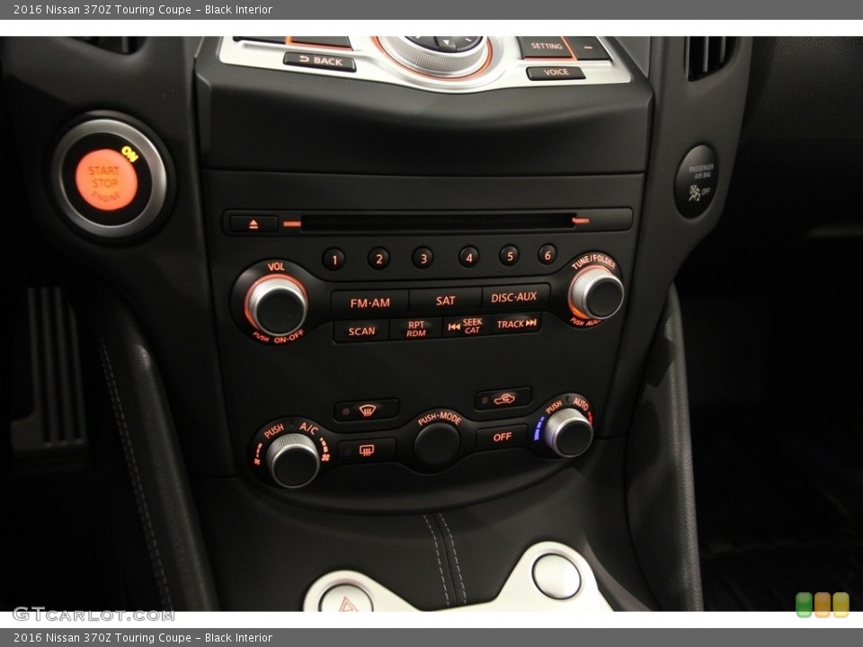 Black Interior Controls for the 2016 Nissan 370Z Touring Coupe #119779366