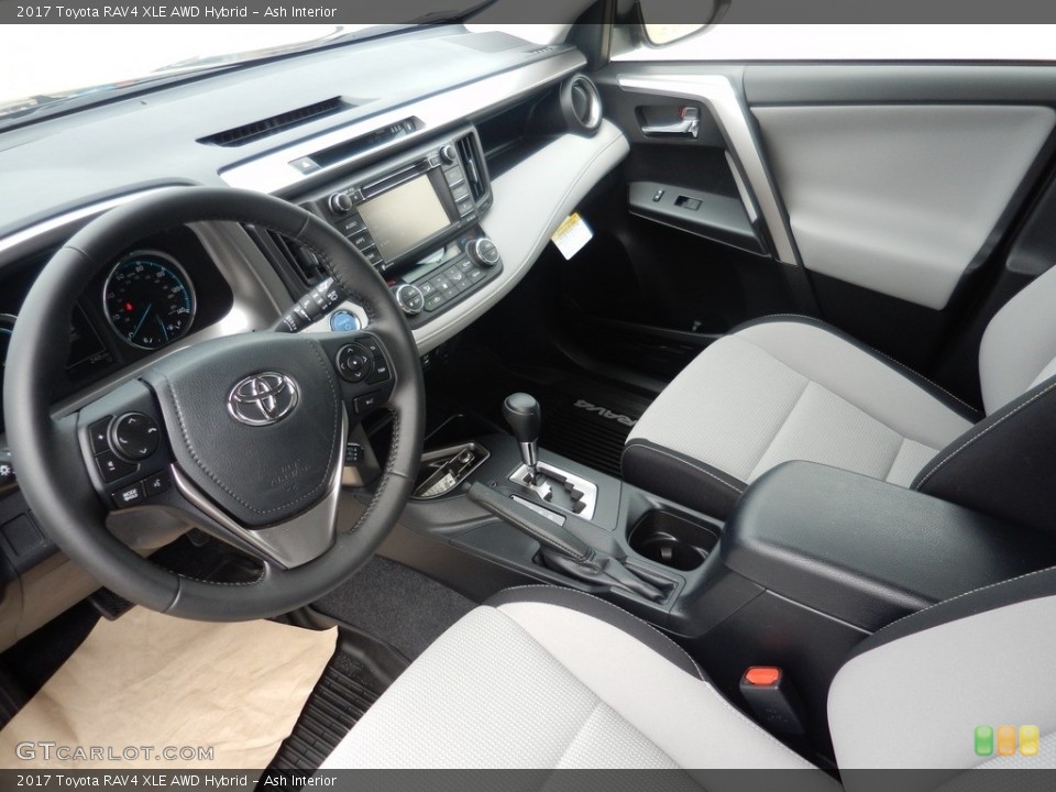 Ash Interior Photo for the 2017 Toyota RAV4 XLE AWD Hybrid #119783395