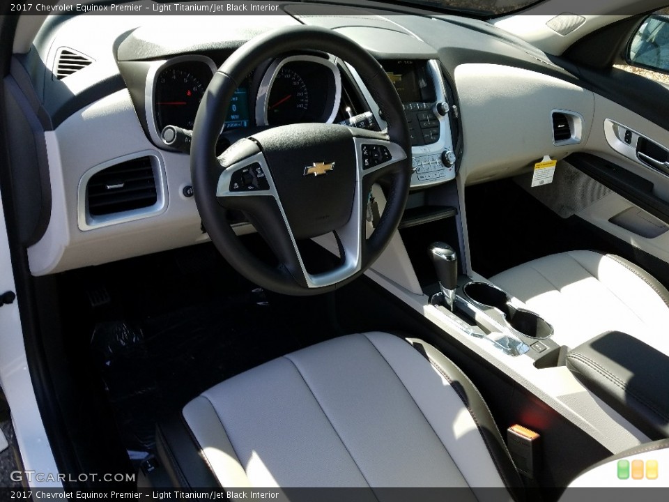 Light Titanium/Jet Black Interior Photo for the 2017 Chevrolet Equinox Premier #119792215