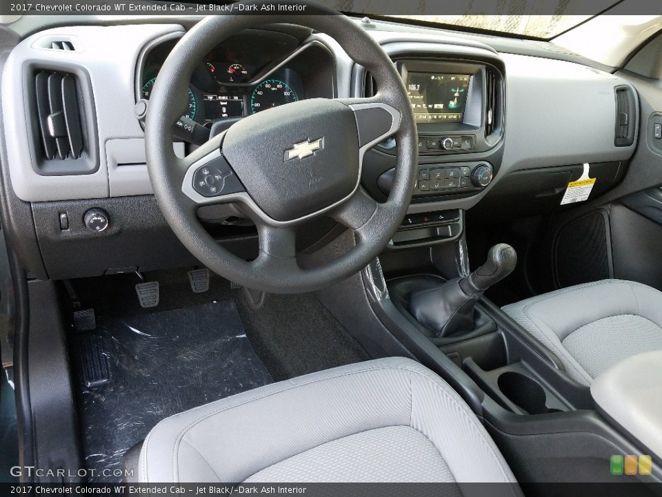 Jet Black/­Dark Ash Interior Photo for the 2017 Chevrolet Colorado WT Extended Cab #119792344