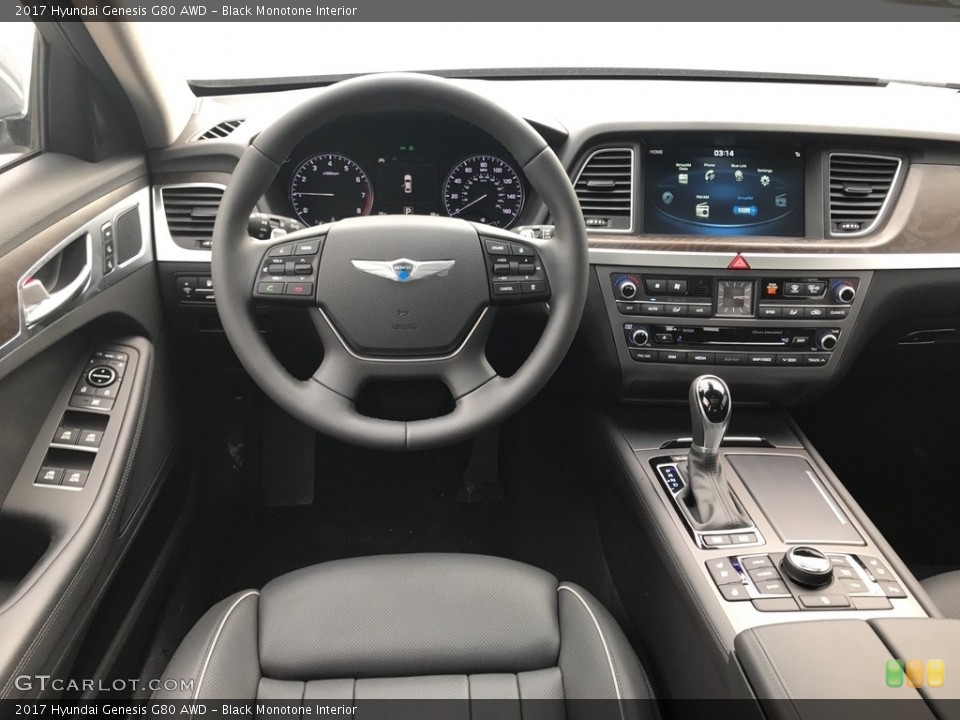 Black Monotone Interior Dashboard for the 2017 Hyundai Genesis G80 AWD #119793026