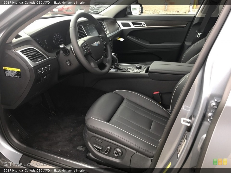 Black Monotone Interior Photo for the 2017 Hyundai Genesis G80 AWD #119793050