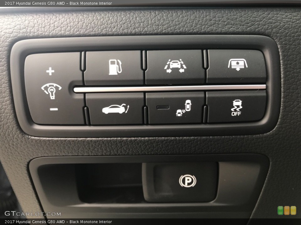 Black Monotone Interior Controls for the 2017 Hyundai Genesis G80 AWD #119793086