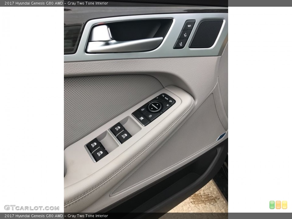 Gray Two Tone Interior Controls for the 2017 Hyundai Genesis G80 AWD #119793206