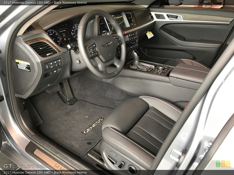 Black Monotone Interior Photo for the 2017 Hyundai Genesis G80 AWD #119793848
