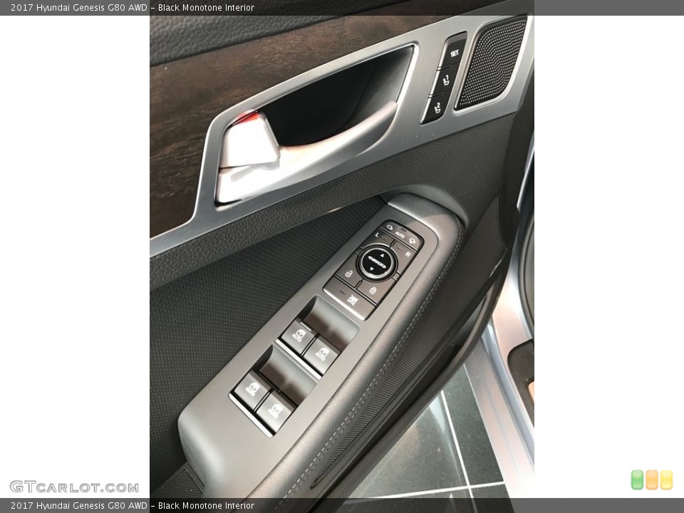 Black Monotone Interior Controls for the 2017 Hyundai Genesis G80 AWD #119793896