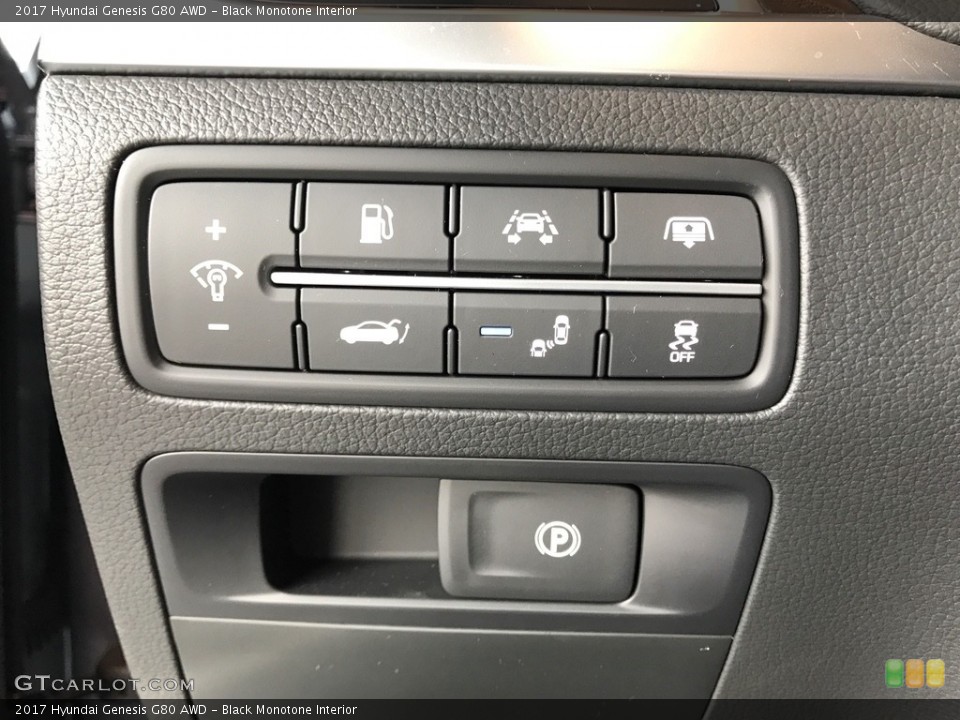 Black Monotone Interior Controls for the 2017 Hyundai Genesis G80 AWD #119793917