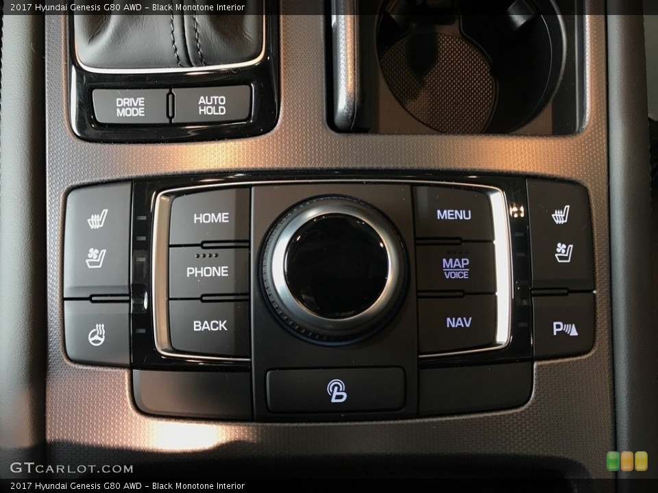 Black Monotone Interior Controls for the 2017 Hyundai Genesis G80 AWD #119793935