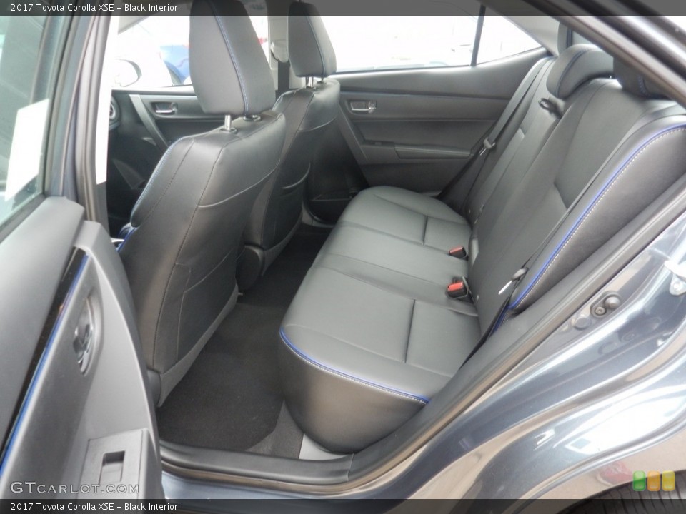 Black Interior Rear Seat for the 2017 Toyota Corolla XSE #119795103
