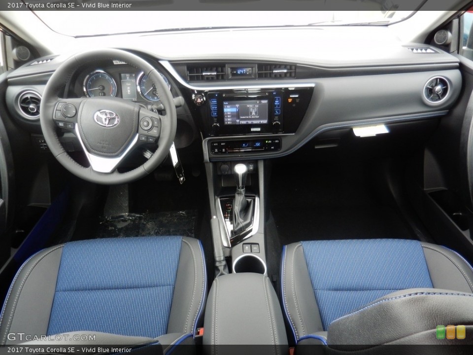 Vivid Blue 2017 Toyota Corolla Interiors