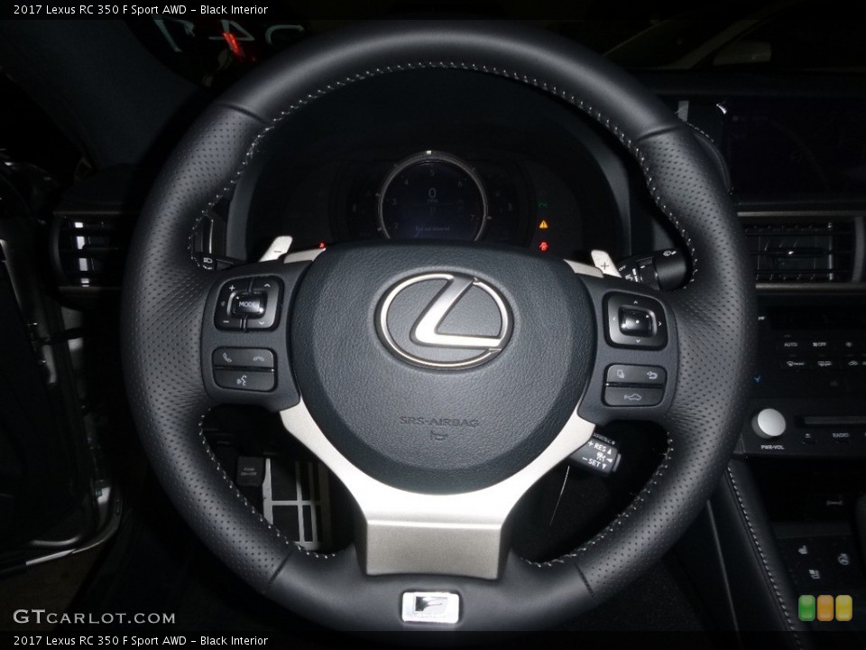 Black Interior Steering Wheel for the 2017 Lexus RC 350 F Sport AWD #119796905