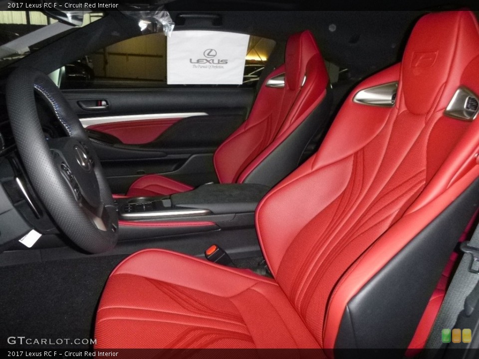 Circuit Red Interior Front Seat for the 2017 Lexus RC F #119801045
