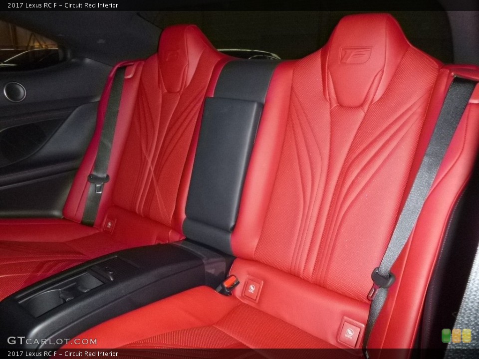 Circuit Red Interior Rear Seat for the 2017 Lexus RC F #119801069