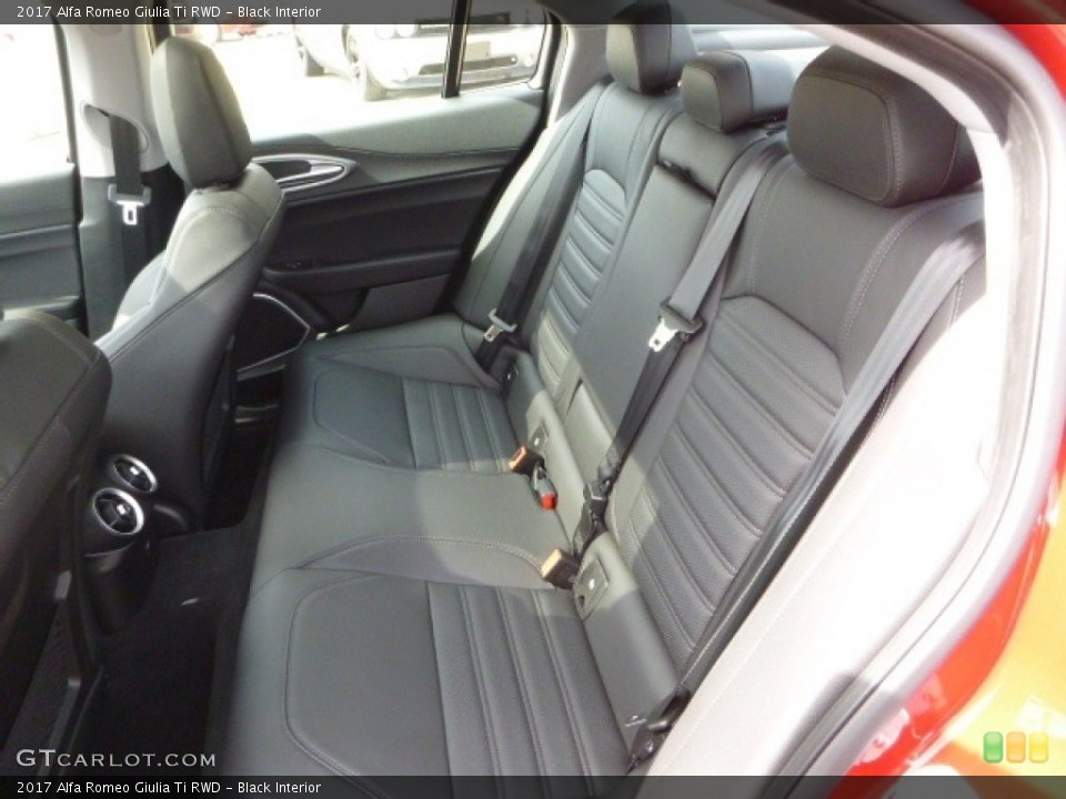 Black Interior Rear Seat for the 2017 Alfa Romeo Giulia Ti RWD #119803544