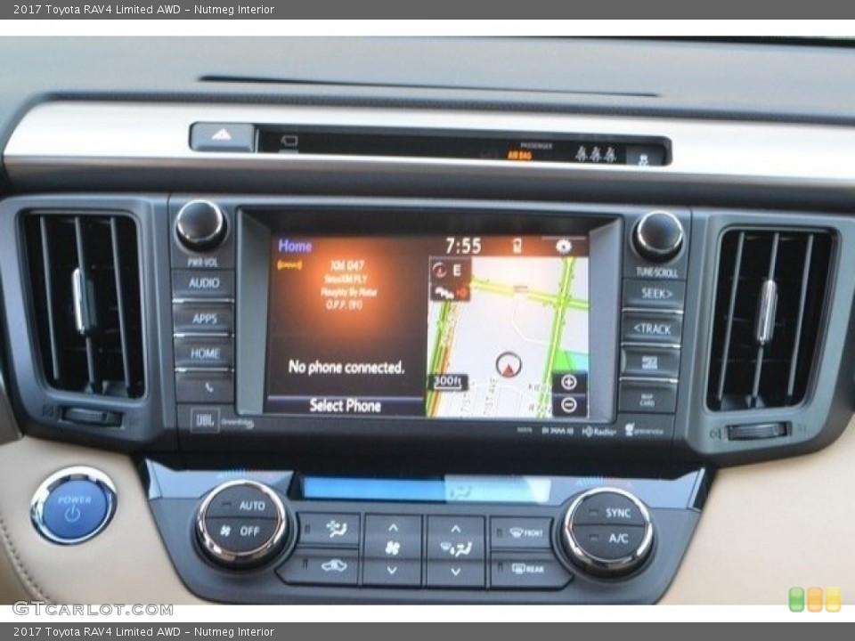 Nutmeg Interior Controls for the 2017 Toyota RAV4 Limited AWD #119813117