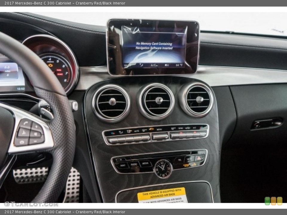 Cranberry Red/Black Interior Controls for the 2017 Mercedes-Benz C 300 Cabriolet #119813879