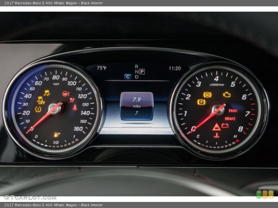 Black Interior Gauges for the 2017 Mercedes-Benz E 400 4Matic Wagon #119815226