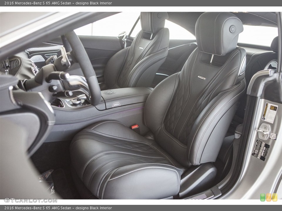 designo Black Interior Front Seat for the 2016 Mercedes-Benz S 65 AMG Sedan #119818895