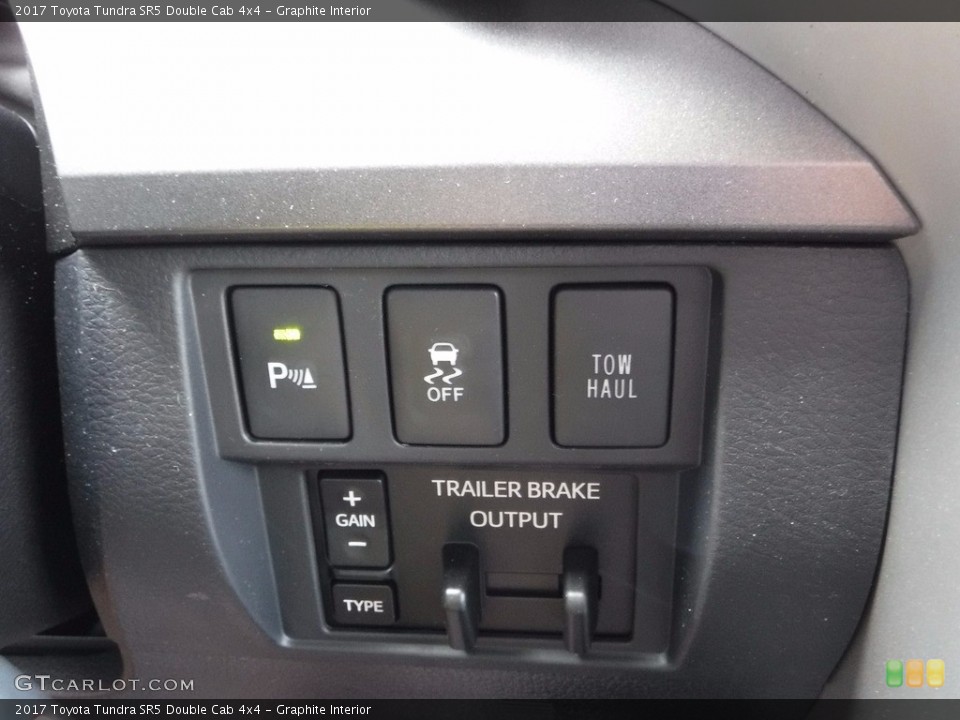 Graphite Interior Controls for the 2017 Toyota Tundra SR5 Double Cab 4x4 #119821895