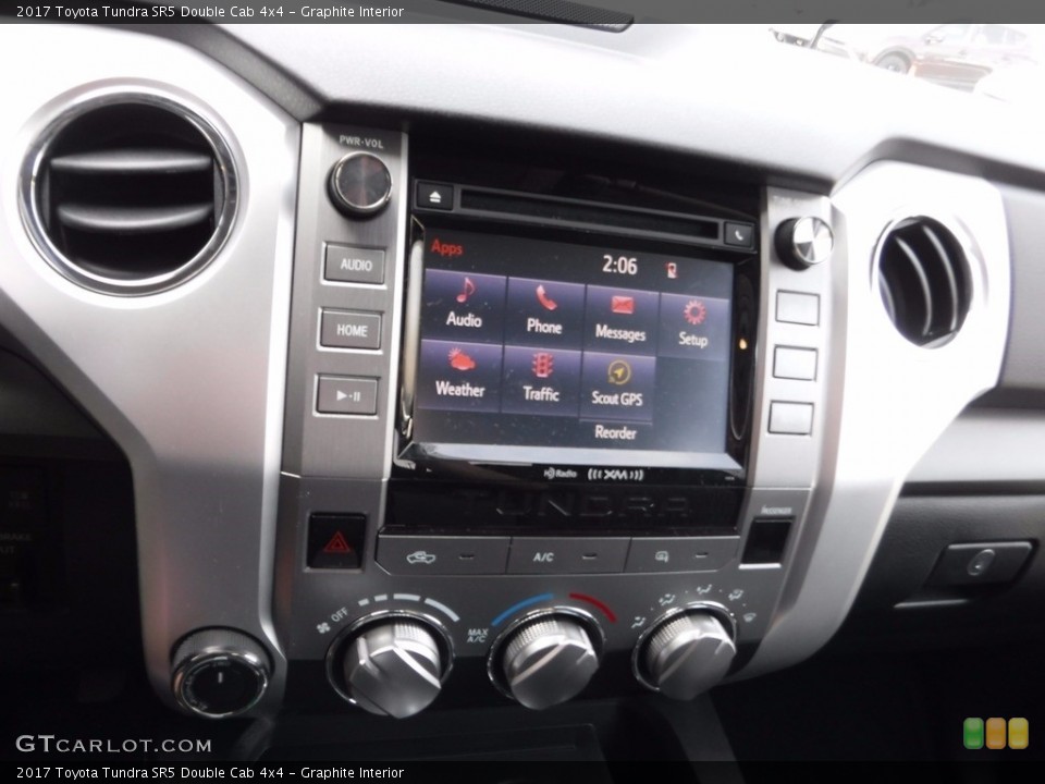 Graphite Interior Controls for the 2017 Toyota Tundra SR5 Double Cab 4x4 #119821910
