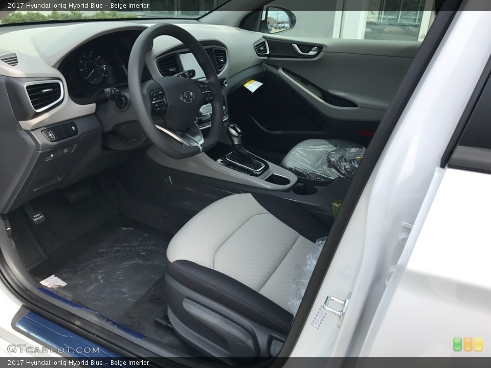 Beige Interior Photo for the 2017 Hyundai Ioniq Hybrid Blue #119824343