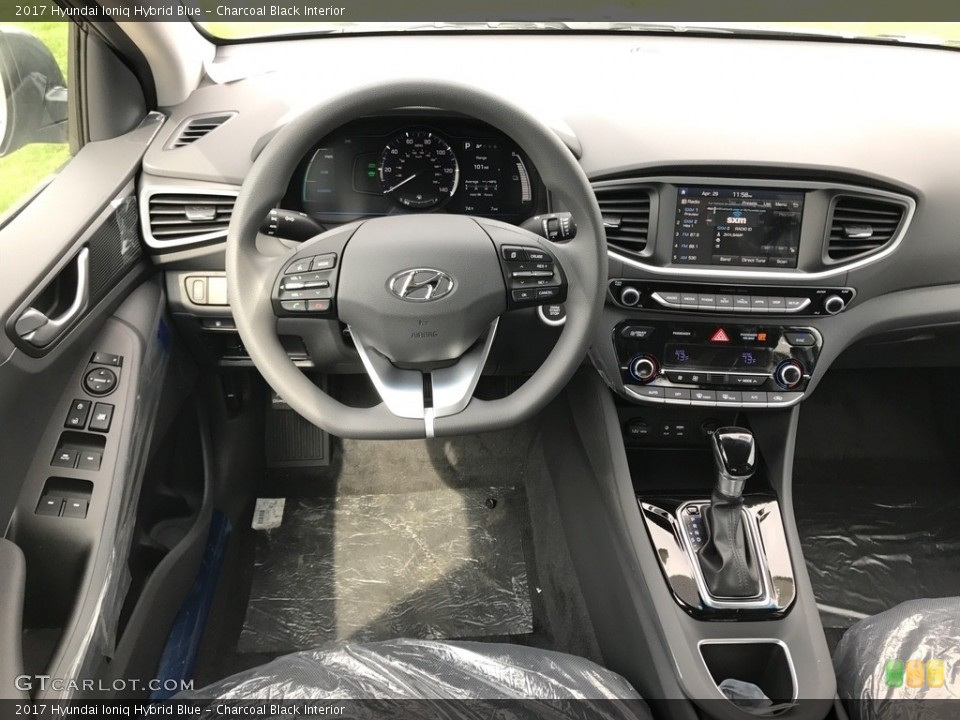 Charcoal Black Interior Dashboard for the 2017 Hyundai Ioniq Hybrid Blue #119824373