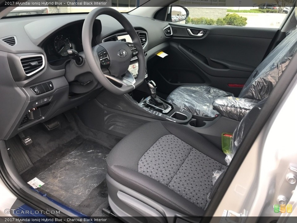 Charcoal Black Interior Photo for the 2017 Hyundai Ioniq Hybrid Blue #119824409