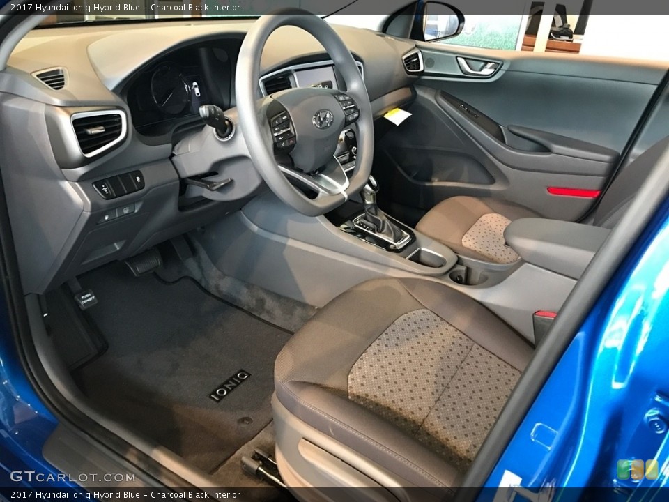 Charcoal Black Interior Photo for the 2017 Hyundai Ioniq Hybrid Blue #119824520