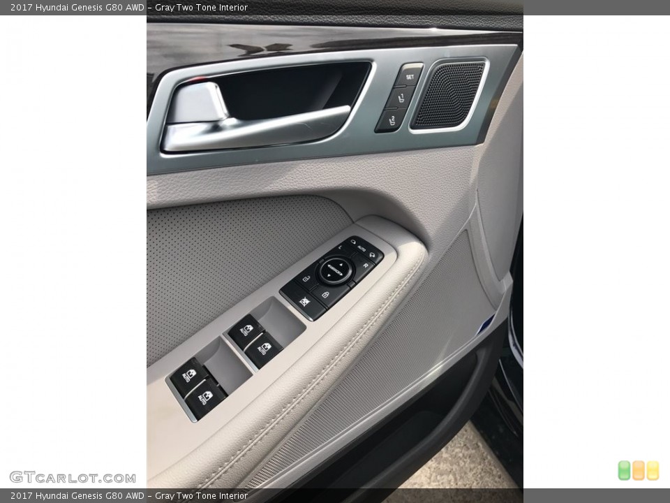 Gray Two Tone Interior Door Panel for the 2017 Hyundai Genesis G80 AWD #119824586