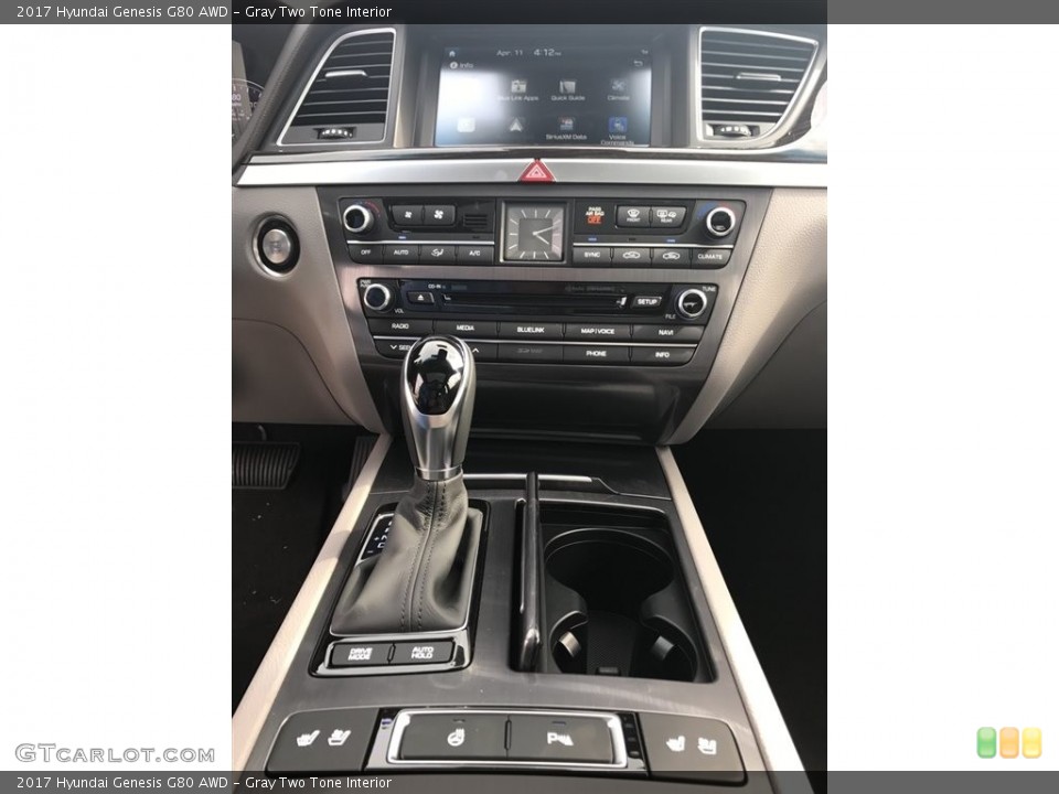 Gray Two Tone Interior Controls for the 2017 Hyundai Genesis G80 AWD #119824601