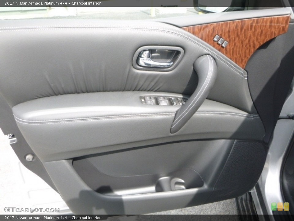 Charcoal Interior Door Panel for the 2017 Nissan Armada Platinum 4x4 #119825798