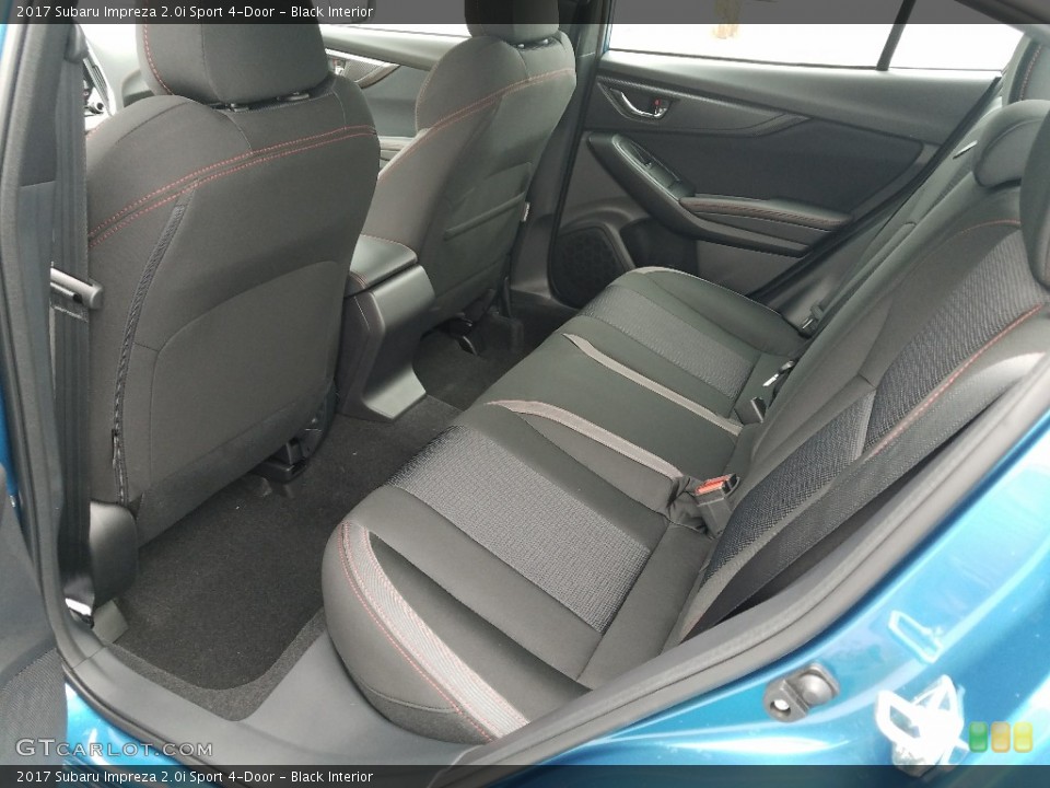 Black Interior Rear Seat for the 2017 Subaru Impreza 2.0i Sport 4-Door #119830877