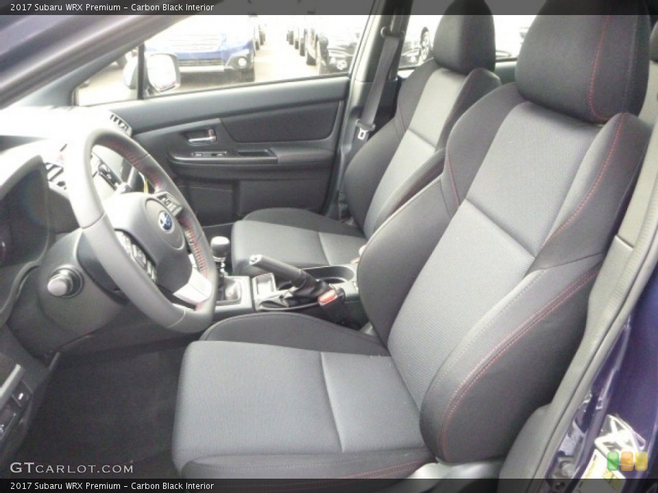 Carbon Black Interior Front Seat for the 2017 Subaru WRX Premium #119830961