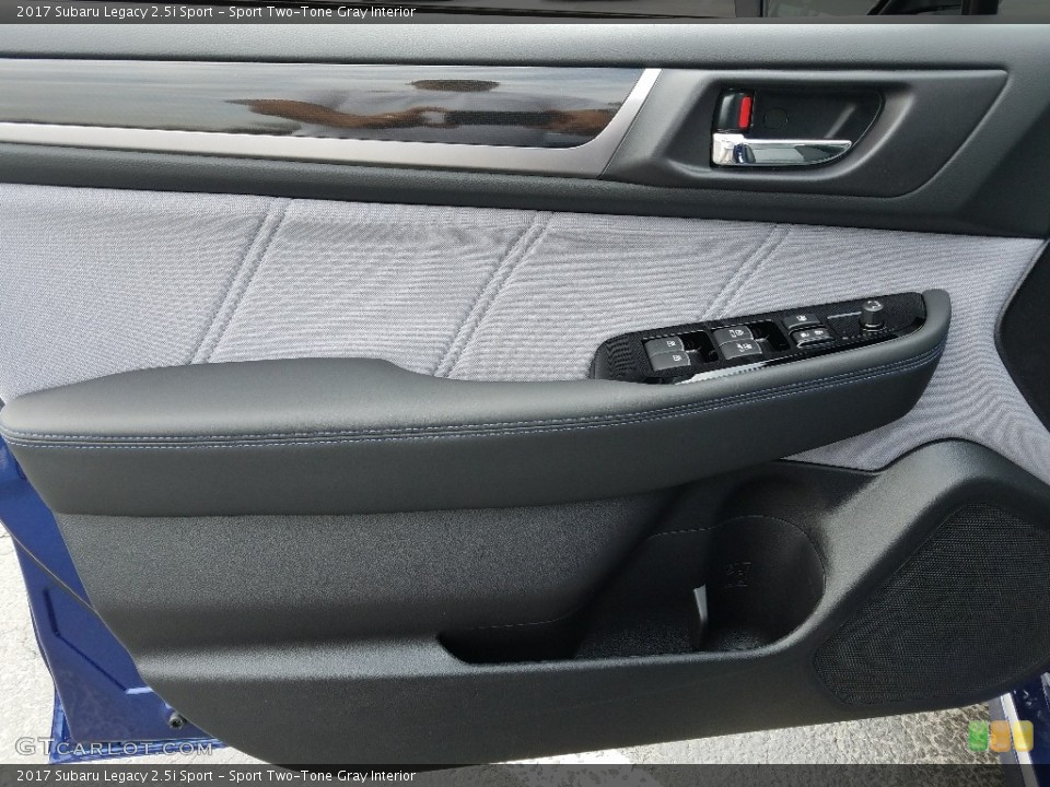 Sport Two-Tone Gray Interior Door Panel for the 2017 Subaru Legacy 2.5i Sport #119832728