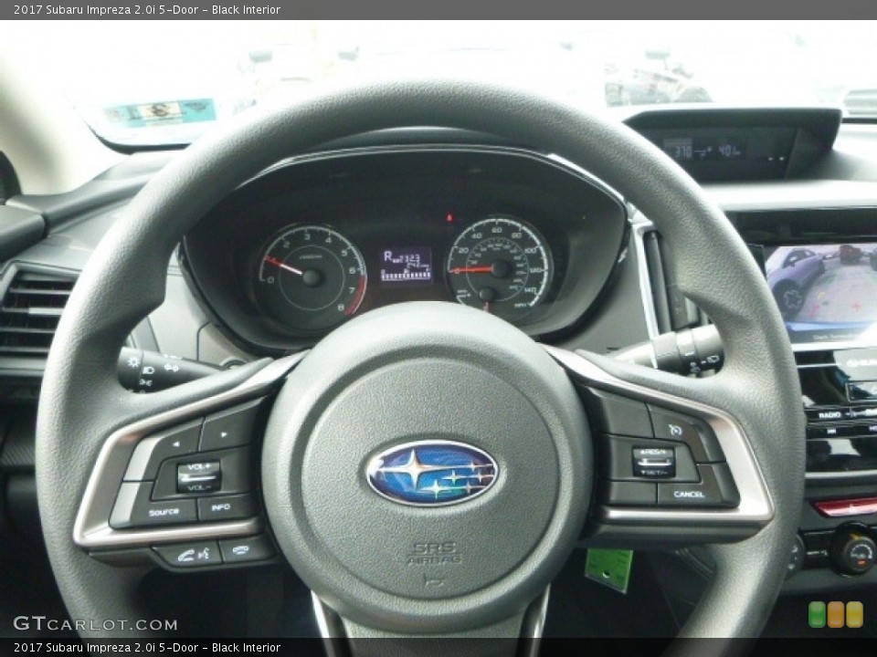 Black Interior Steering Wheel for the 2017 Subaru Impreza 2.0i 5-Door #119836424