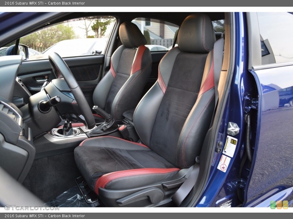 Carbon Black Interior Front Seat for the 2016 Subaru WRX STI #119841608
