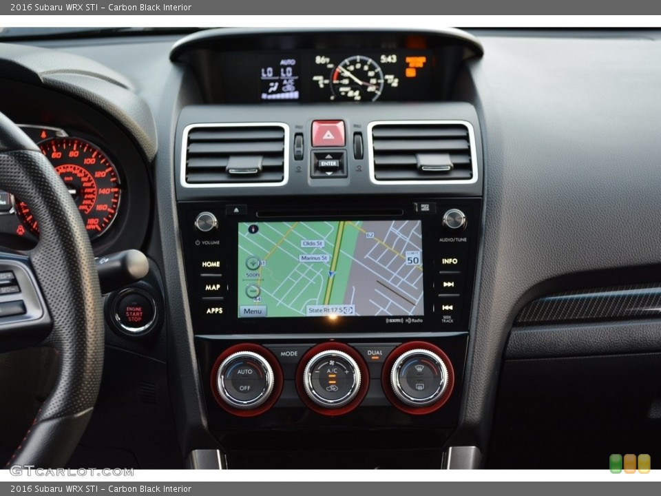 Carbon Black Interior Navigation for the 2016 Subaru WRX STI #119841656