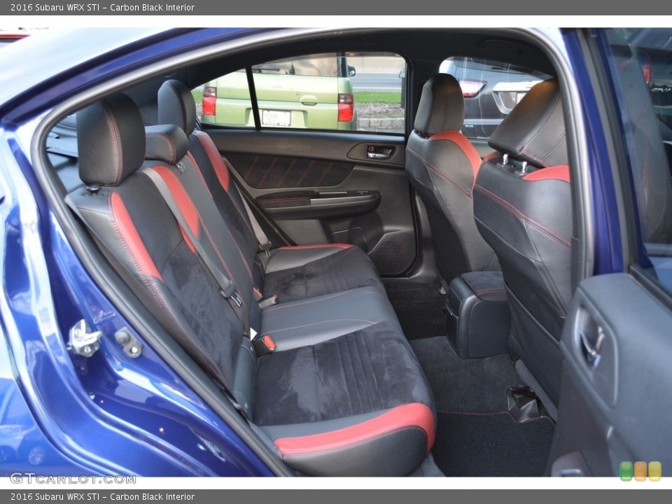 Carbon Black Interior Rear Seat for the 2016 Subaru WRX STI #119841875